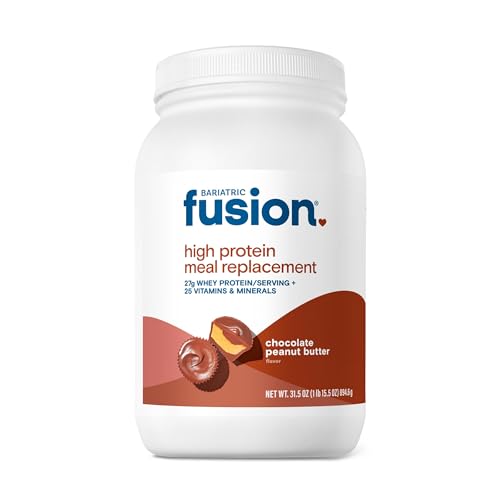 Bariatric Fusion Meal Replacement Protein 21 Serving Tub Chocolate Peanut Butter for Bariatric...
