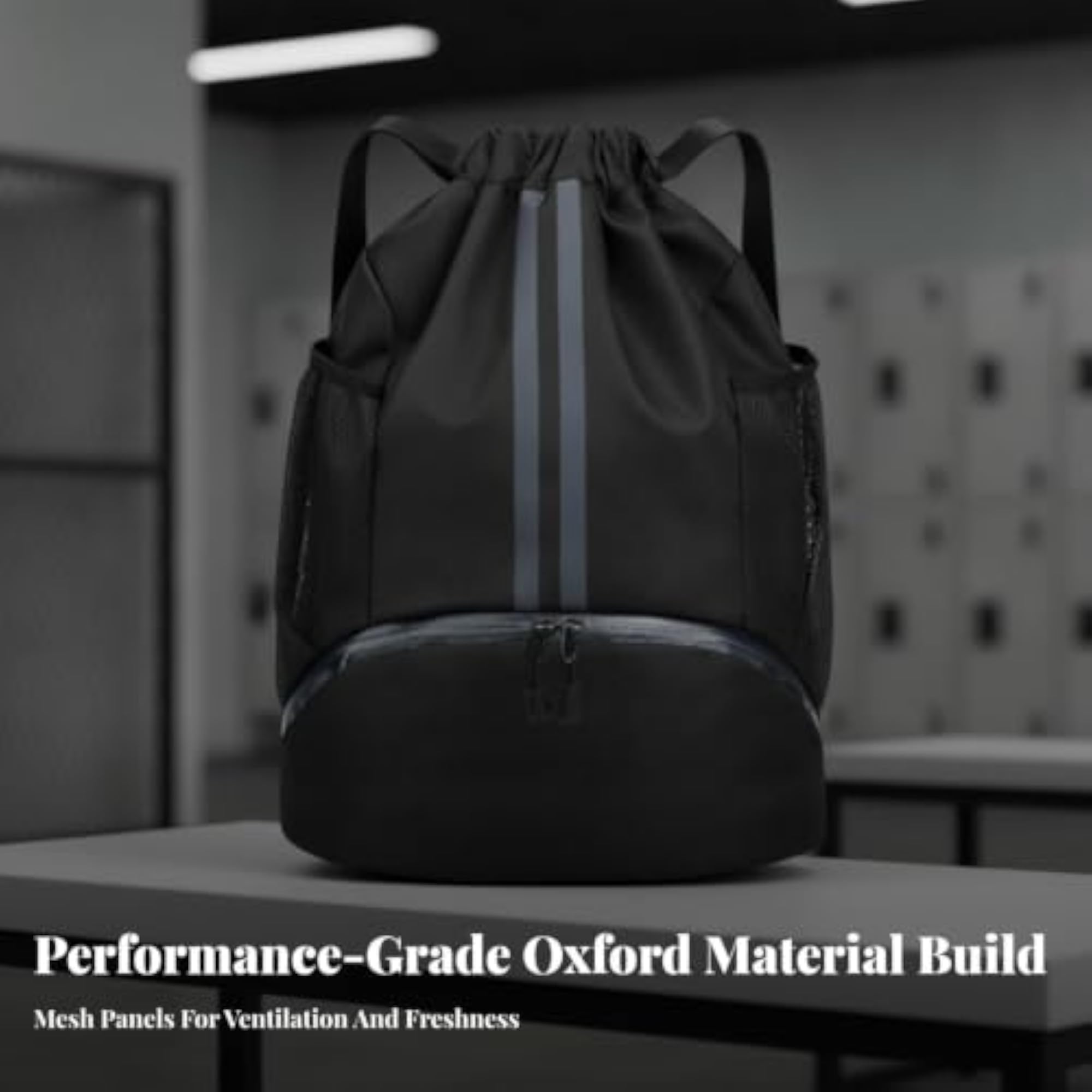 Sports Backpack with Shoe Compartment, Adjustable Straps