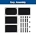 RFIVER Mueble HiFi Mesa TV Cristal con 4 Estantes para Equipos de...