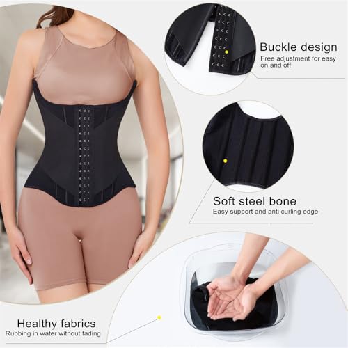 Waist Cincher Corset Sport Girdle Trimmer Double Belt Wrap Waist Trainer Shaperwear Tummy Control Shaper for Women4
