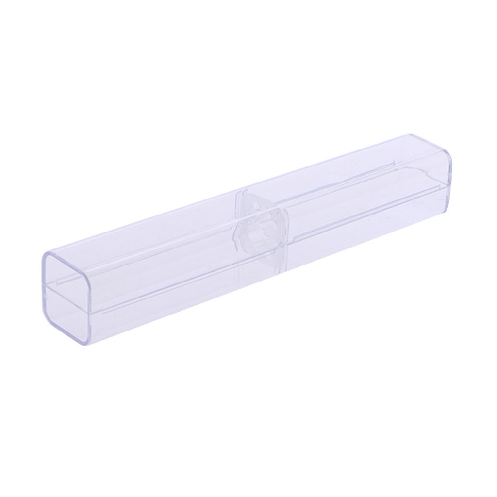 Rbrmhm Clear Transparent For Case Pen Holder Storage Box Stationery School U