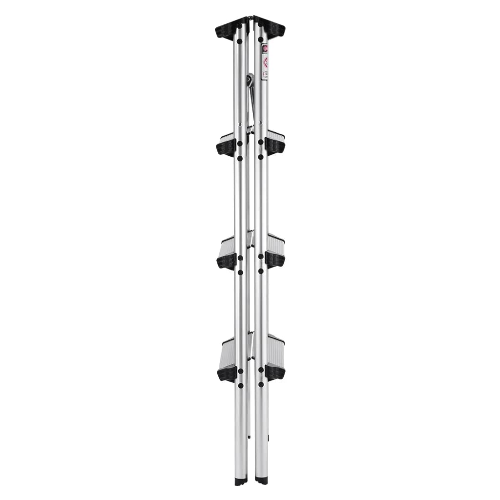 TREPPE Échelle en Aluminium Pliable Ciseaux Double Face 4 marches