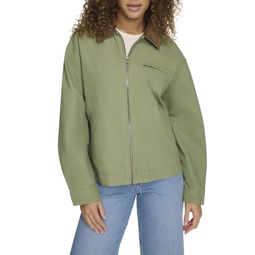 Image of Levi's Women's Zip Up Utility Jacket with Collar