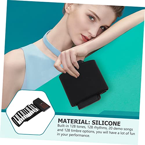 COSMEVIVI 88 rouleau de piano clavier pour les enfants clavier électronique pour enfants clavier portable piano enroulable piano pour débutant piano électronique portatif Gel de silice Black - Les Beatles, Paul McCartney, John Lennon, RIngo Starr, George Harrison COSMEVIVI 88 rouleau de piano clavier pour les enfants clavier électronique pour enfants clavier portable piano enroulable piano pour débutant piano électronique portatif Gel de silice Black – Image 7