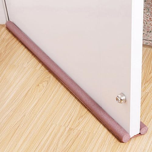 Large Door Draft Stopper 93 * 10cm for Bedroom Door Fits 0.2-1.2CM Gaps Door Bottom Seam Under Door Draft Blocker Doors Seal Gap Draft Guard for Bottom of Doors(Brown)
