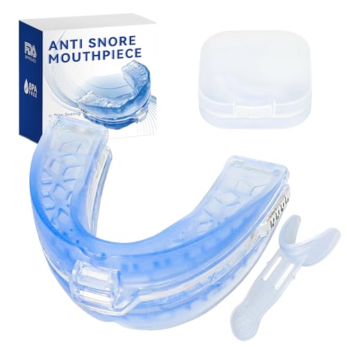 Férula de Descarga Bruxismo Dental Ajustable: Reutilizable Protector Bucal Dispositivo Anti Ronquidos para Dormir - Dejar Férula para Roncar para Mejora Respiración y Apnea del Sueño