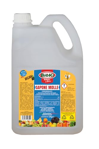 Jabón blando potásico de alta concentración y eficacia en presencia de insectos