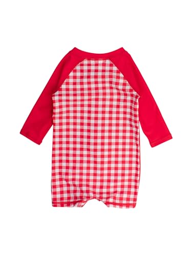 Image of RUGGEDBUTTS Baby /Toddler Boy Swimsuit, One Piece Zipper Rash Guard Sunsuit with UPF 50+ Sun Protection