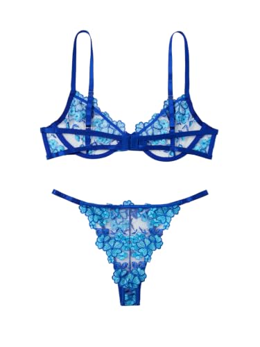 Image of Lilosy Sexy Lingerie Set 2 Piece Women Push Up Bra and Panty 3XS-5XL