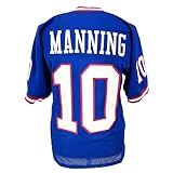 Eli Manning Jersey Blue New York | Unisex Adult Sizes S-5XL Unsigned Custom Sewn Stitched