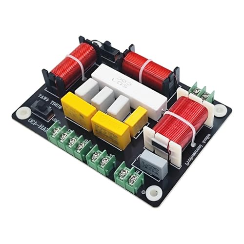 KAHDGSS Divisor De Frecuencia Avanzado 4 Vías con Preferencias Ajustables Y Terminales Conexión Que Nunca Se Sueldan Marco Gama