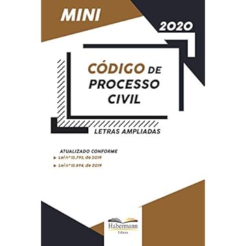 Capa do livro Mini Código de Processo Civil - Letras Ampliadas - Legislação 2020