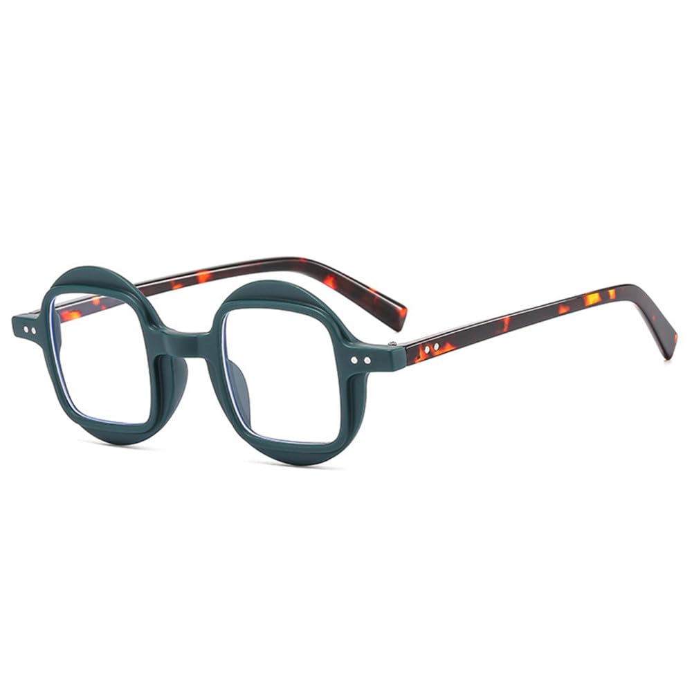 Gafas de Sol Vintage Redondas de Doble Color Punk para Hombre, Lentes con Degradado Transparente, Remaches para Mujer, Gafas de Sol con protección UV400