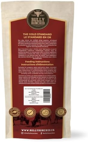 Bully Bunches Premium (6" Standard - 5 Pack) Odour-Free, Consistently Sized Bully Sticks for Small & Medium Dogs & Puppies, Long-Lasting Oral Care Chews, All-Natural Single-Ingredient Beef, No Rawhide - 1