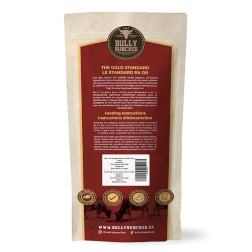 Bully Bunches Premium (6" Standard - 5 Pack) Odour-Free, Consistently Sized Bully Sticks for Small & Medium Dogs & Puppies, Long-Lasting Oral Care Chews, All-Natural Single-Ingredient Beef, No Rawhide