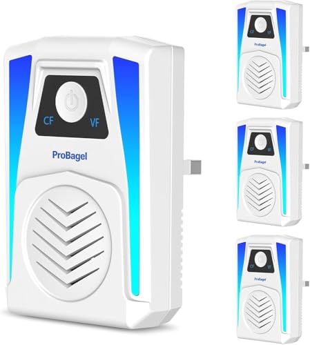 Lot de 4 répulsifs à ultrasons - Puissant répulsif...