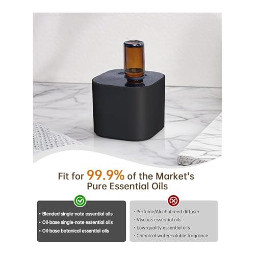 Démarrage du cycle diffuseur noir portable sans cordon aromathérapie