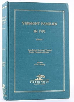 Hardcover Vermont Families in 1791 Volume 1 Book
