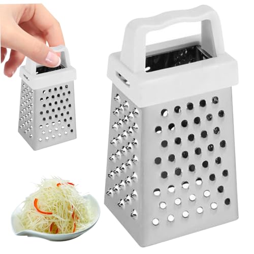 Rallador de queso manual 4 caras acero inoxidable miniatura 5