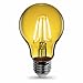 FEIT Electric Filament A19 E26 (Medium) LED Bulb Yellow 30 Watt Equivalence 1 pk