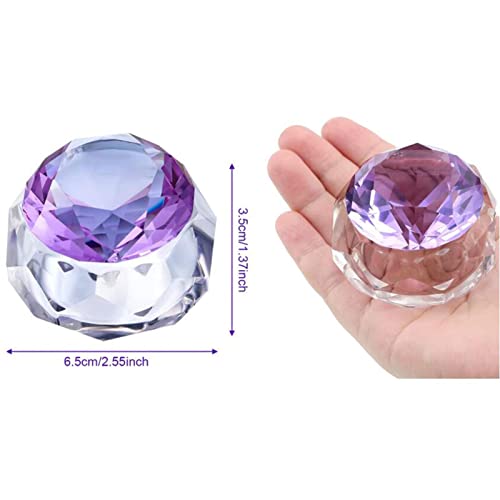 Dappen Dish vaso de cristal para manicura con tapa miniatura 4