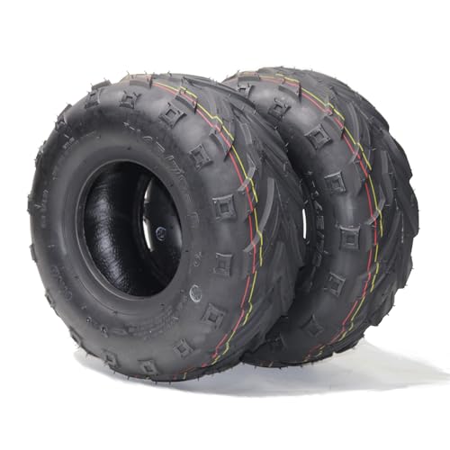 Garvee 16X8.00-7 ATV Tires - 4PR All-Condition Trail Sand Mud Off-Road Tires, Pack of 2, Tubeless QD116 16X6-8