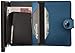 Secrid Mini Wallet, Matte Petrol, Genuine Leather, RFID Safe, Holds up to 12 Cards