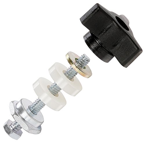 Woodpeckers Miter Channel Slot Nut & Hardware Kit, 4 Pack, USA Made - MSN-4PC