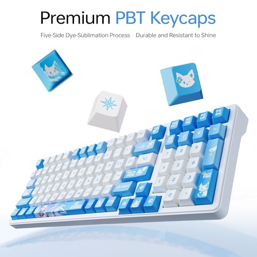 Clavier de jeu mécanique sans fil ATK A98 Pro compact Bluetooth 2.4G