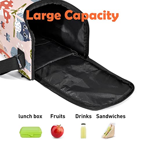 Bolsa de almuerzo grande de animales con correa ajustable 3