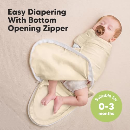 Image of KeaBabies Newborn Swaddles with Zippers - 3-Pack Baby Swaddle Sleep Sacks 0-3 Months, Infant, Baby Girls, Boys, Soft & Durable Sleep Sack Newborn, Easy Diaper Change Swaddling Blanket (Slate, OS)