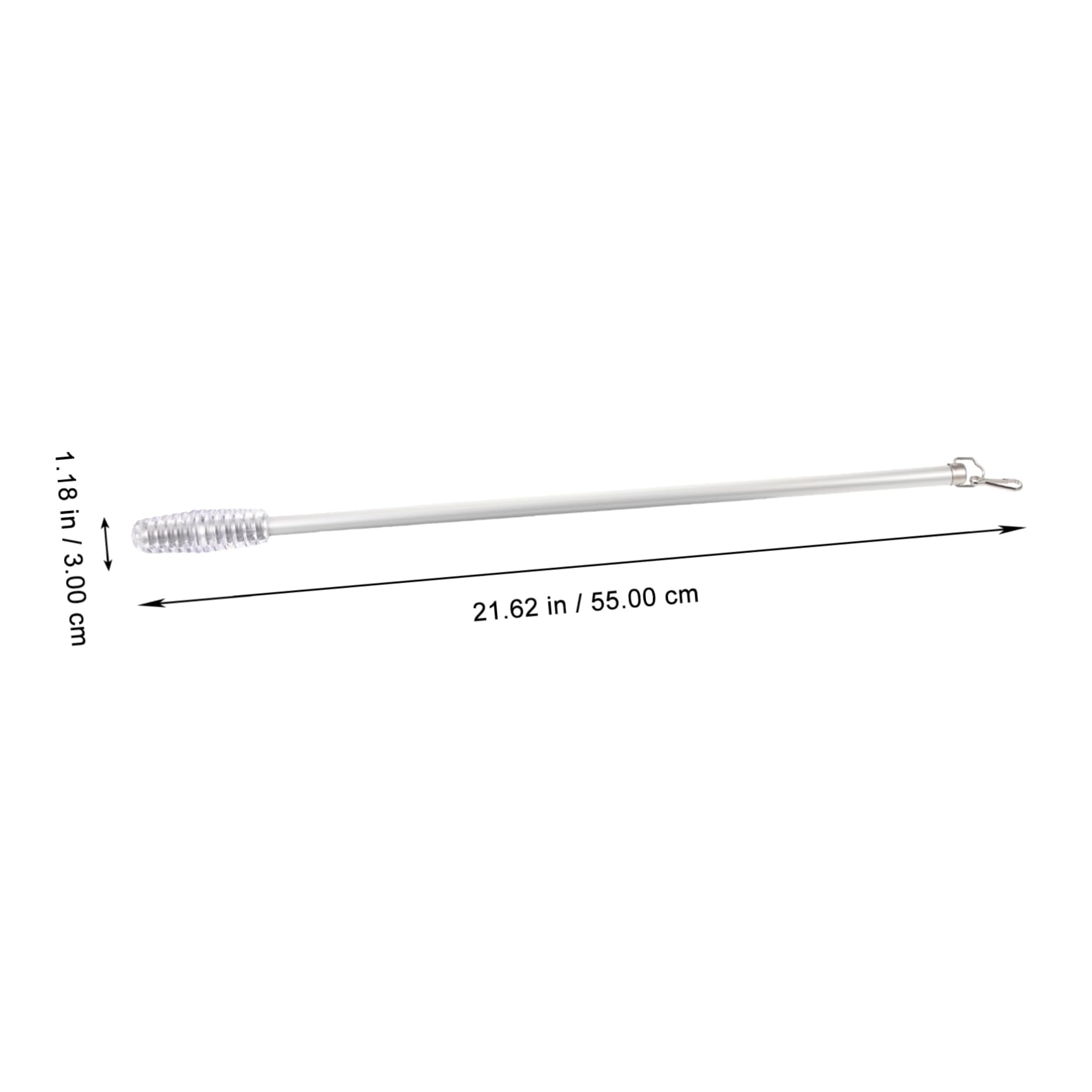 Baguette De Tirage Pour Store Aluminium Blanc - Tige Pratique Et Robuste Pour Ouvrir Et Incliner Rideaux Ou Stores