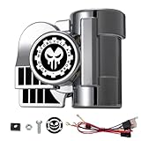 AOLIHAN 12V Snail Air Horn Train Horn for Motorcycle,Super Loud Air Horn Kit with Truck and Car, Motorbike Compatible - 150DB Train Sound for Boats & Pickups