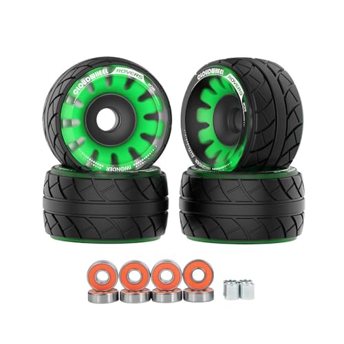 Maxfind Electric Skateboard All Terrain Off Road Cloudwheel Rovers 110R Wheels Belt Motors (Green)
