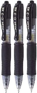 Pilot G2 Pixie Black Pilot G2 Pixie Rollerball Pen 0.7mm Nib Tip 0.39mm Line Width Mini Gel Ink Retractable 207 (Pack Of 3)