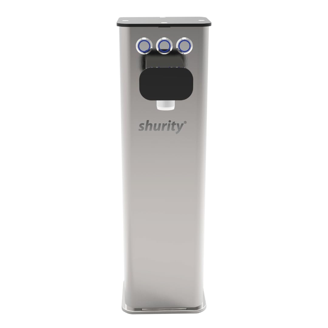 Colonnina meccanica 3 vie con pulsanti Shurity Kora (Inox/Nera)