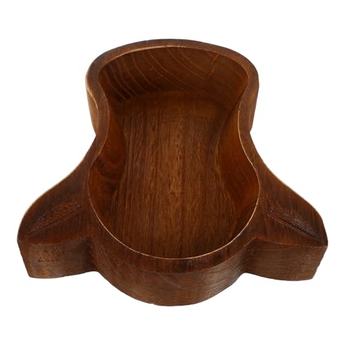 Beaupretty Plato de Madera para Frutos Secos y Frutas, Bandeja Decorativa en Forma de Cabeza de Vaca, Cuenco Multiusos para Servir Bocadillos y Postres en Hogar, Color Marrón Oscuro, Diseño