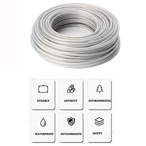 Nylon Steel Trimmer Line Diameter 0.095 Inch By Length 98 Feet Vézaar Grass Trimmers String Lines Lawn Mower Wire #TOP3