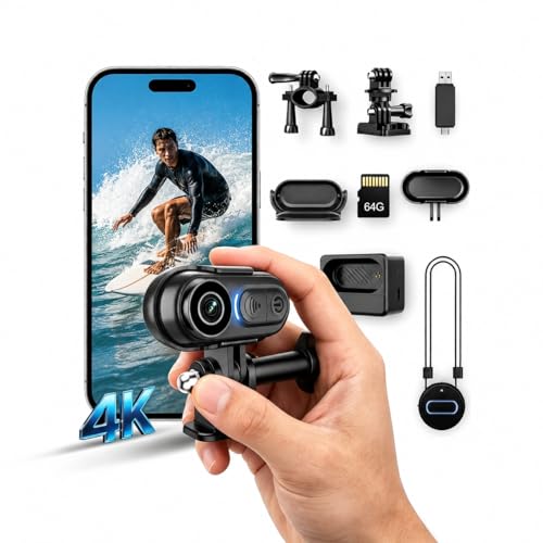 4K Mini Body Camera with Stabilization