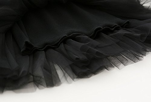 Image of GSVIBK Baby Girls Tutu Dress Sleeveless Toddler Cotton Tulle Skirt Princess Party Prom Dresses
