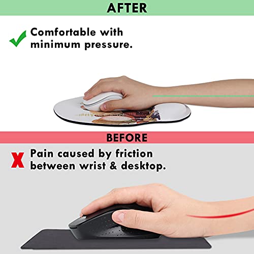 image for B BELK Keyboard Wrist Rest & Mouse Wrist Rest Pad,Made of Memory Foam,