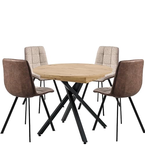 Mesa Salón Comedor Extensible con Sillas Marca MOMMA HOME