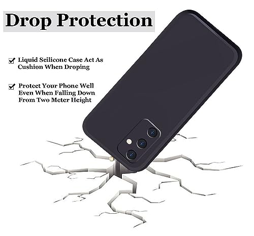 Image of A rtistque Liquid Silicone Back Cover Case for Samsung Galaxy A15 5G Shockproof TPU Soft Flexible with Camera Protection | Samsung A15 Back Cover - Black