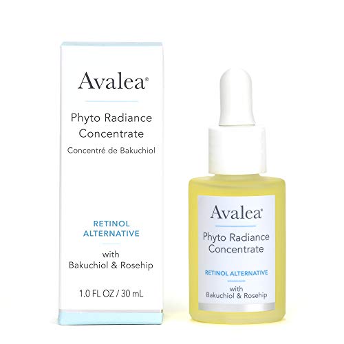 Avalea Phyto Radiance Concentrate, Bakuchiol Retinol Alternative with Squalane Oil & Vitamin C, Anti-Aging Moisturizer for Fine Lines & Wrinkles, 1.0 fl oz