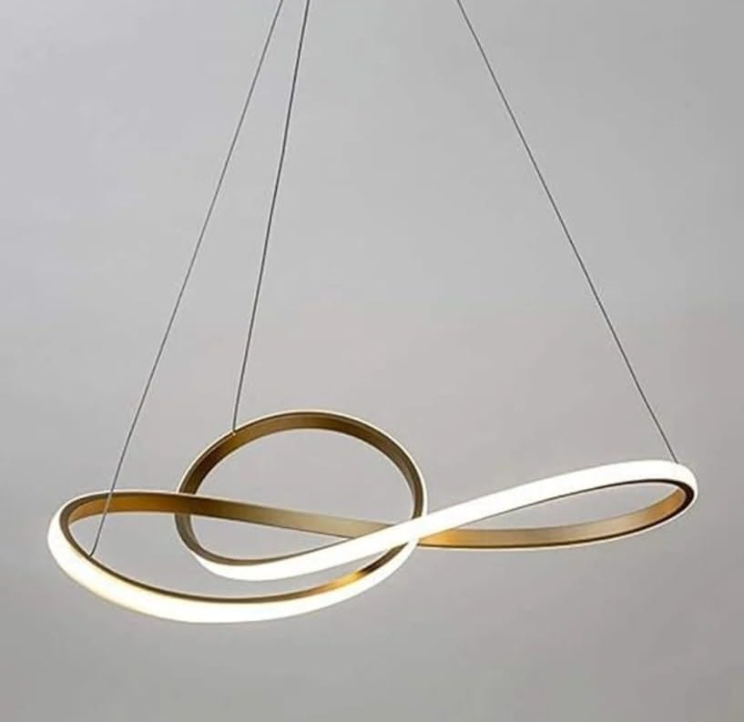 Image of LED Chandelier Light for Living Room Ceiling, Hanging Light for Dining Table, Hanging Light for Home Decoration, Jhumar /Jhoomer for Hall Ceiling (Cool, Warm and Natural White)