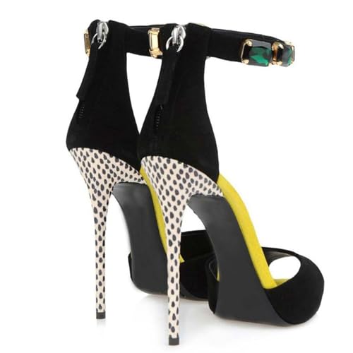 Diamonds Platform High Heels for Women Strappy Stiletto Heeled Sandals Wedding Party Bridal Sexy Dress Shoes2