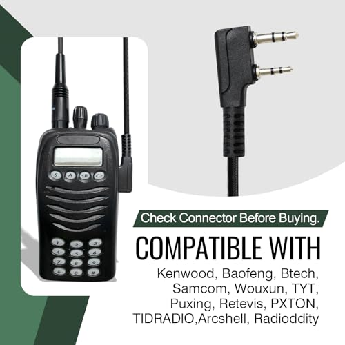 Micro auricular walkie talkie manos libres para eliminar el ruido en Baofeng y Kenwood 2