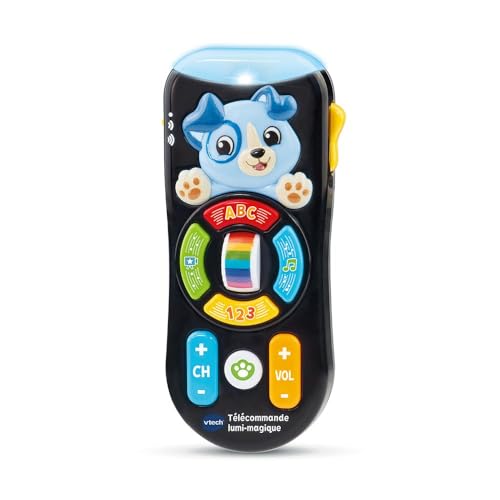 VTech - Télécommande Lumi-Magique, Télécommande TV Bébé Qui Change de Couleur, Jouet Musical et Éducatif, Effets Lumineux, Cadeau Bébé Dès 9 Mois -...