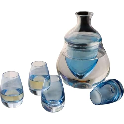 フラスコ形 ガラス 徳利 夏の酒器 鉛ガラス 古道具 酒器 アンティーク