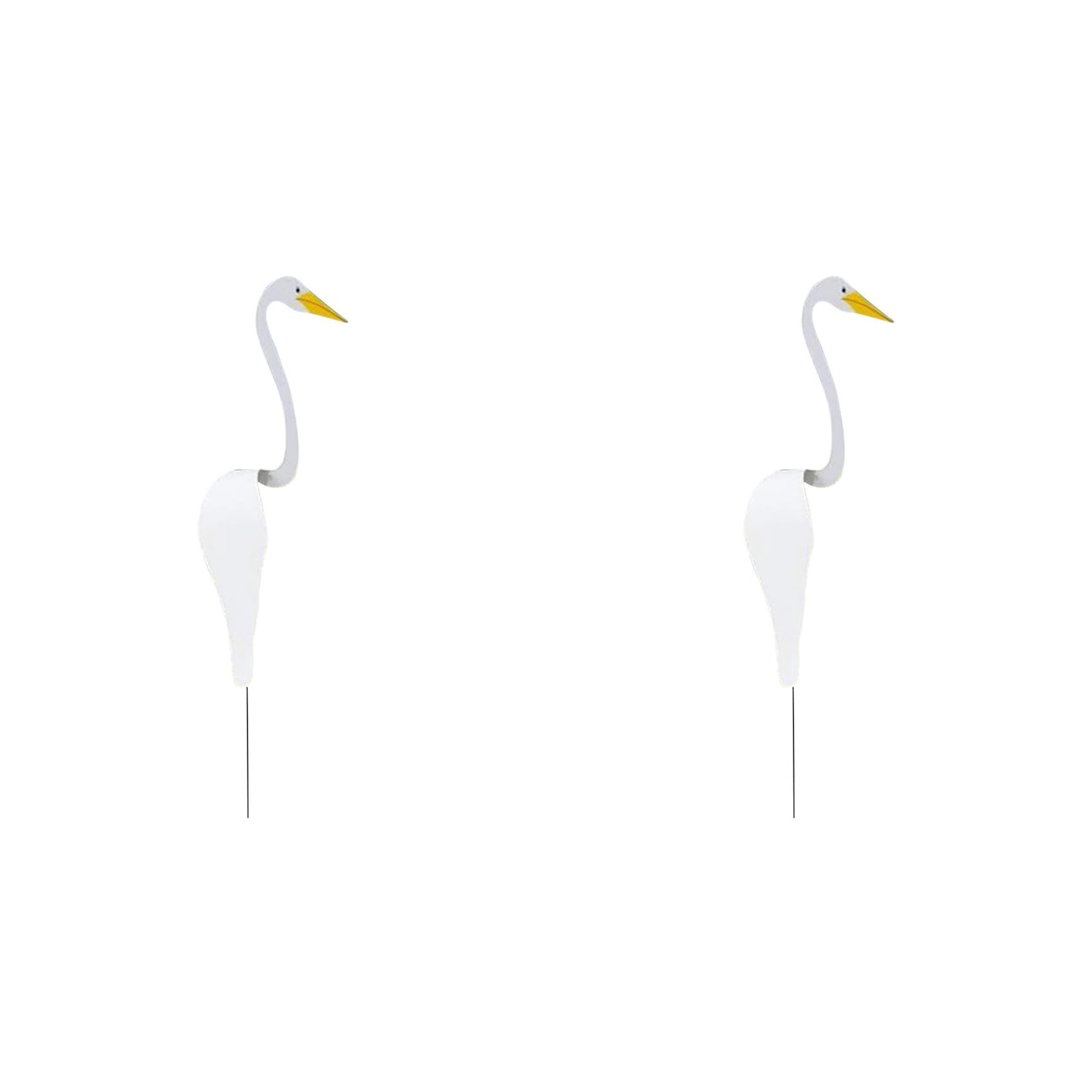 Vjsujehgy 2pcs 40CM Swirl Bird Garden Decoration Decorative Duck with the Breeze Home Garden Decor-A